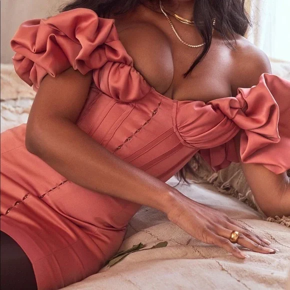strapless open back dress Rent or Hire Designer Dresses | House of CB Sarina Ruffle Maxi Dress -  Fuchsia